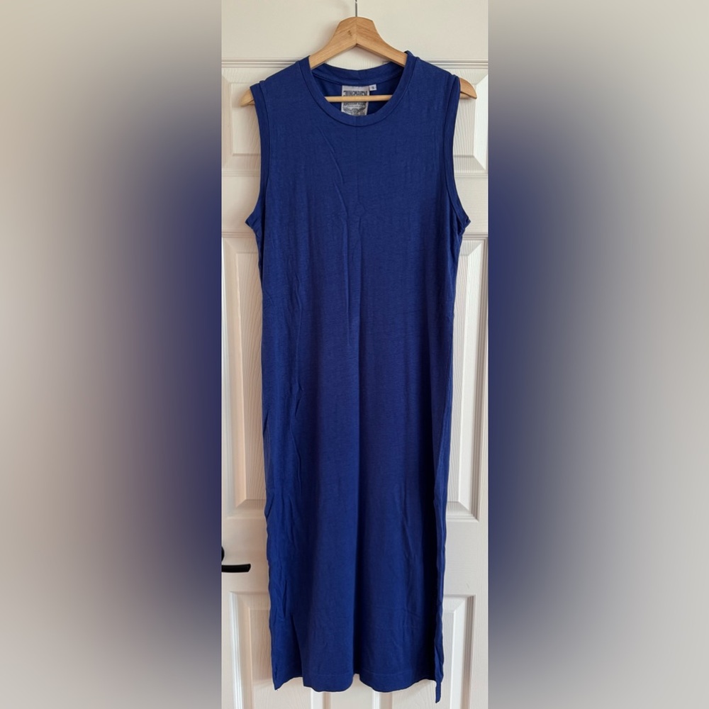 Jungmaven Sleeveless Midi Dress in Deep Blue